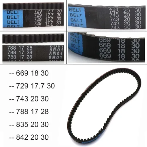 Miniatura 3 de Motorcycle Scooter Drive Belt 669 729 799 743 788 835 842 For GY6 50cc 150cc 139qmb 1p39qmb 147qmd 152qmi 157amj(669-18-30)