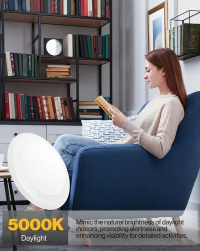 Miniatura 4 de Sunco - Paquete de 96 luces LED de disco de techo de 6 pulgadas, luz de disco empotrada, iluminación de lata empotrada, 1050 LM, 15 W