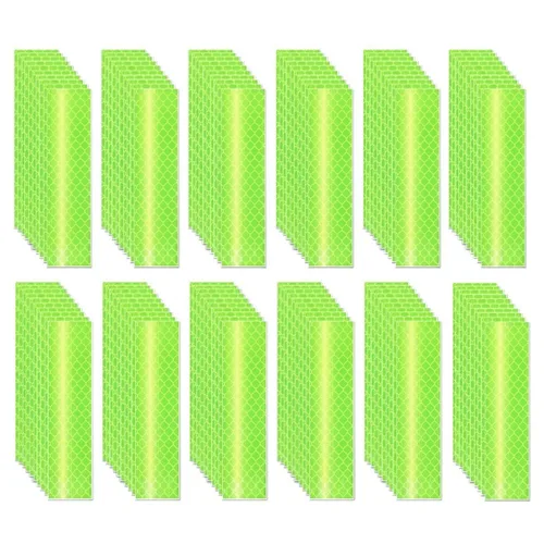 Miniatura 47 de Cinta reflectante blanca de 4 pulgadas, adhesivo de seguridad de advertencia impermeable para exteriores (10 pies)