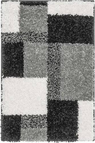 Miniatura 3 de Well Woven Madison Shag Cubes - Alfombra moderna negra de 5 pies 3 pulgadas x 7 pies 3 pulgadas Negro