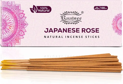 Miniatura 16 de Raajsee Varillas de incienso natural de flores de jazmín, paquete de 3.53 oz, 100% puro, orgánico, natural, enrollado a mano, libre de productos