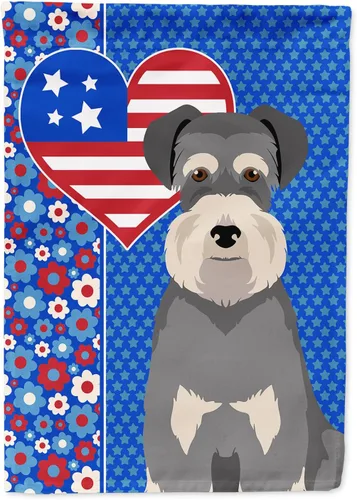 Miniatura 200 de Caroline's Treasures WDK5119GF - Bandera de jardín americana de Airedale Terrier de Estados Unidos, color negro y tostado, bandera decorativa