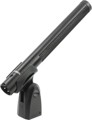 Azden SGM-3500 Broadcast Spec XLR Micrófono de escopeta, patrón polar supercardioide, auto-ruido extremadamente bajo a 13dB (A ponderado), respuesta