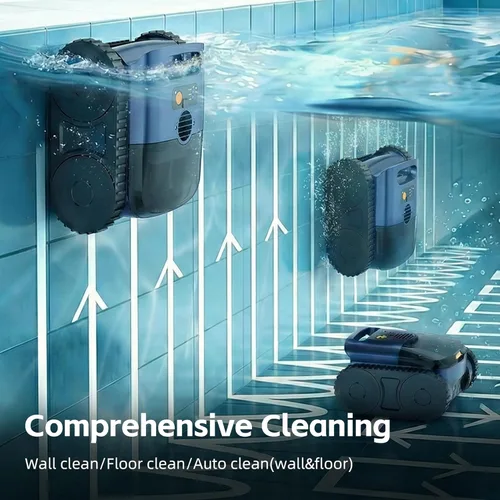 Miniatura 4 de Aspiradora de piscina para piscina enterrada y piscina sobre el suelo, limpiador de piscina inalámbrico con navegación inteligente, estacionamiento