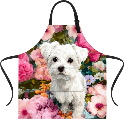 Miniatura 26 de Delantal divertido con 2 bolsillos para hombres y mujeres, barbacoa, parrilla, delantales con babero ajustable, regalos, cocina, cocina de la cocina