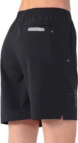 Miniatura 16 de NORTHYARD Pantalones cortos deportivos de senderismo para mujer, de secado rápido, ligeros, para gimnasio, entrenamiento, con 3 bolsillos