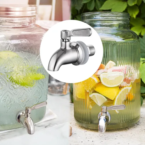 Miniatura 2 de Grifo de reemplazo del dispensador de bebidas,Espiga de acero inoxidable para dispensador de agua,Grifo de reemplazo del dispensador de bebidas