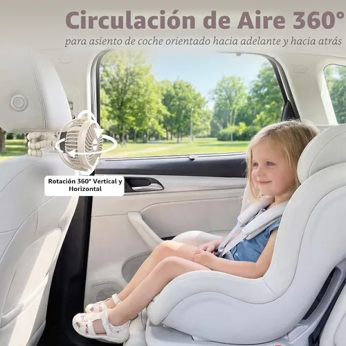 Miniatura 5 de AMACOOL Ventilador de cochecito a pilas, esenciales de viaje para bebés para la playa, Disney, para recién nacidos, regalos de baby shower, búsqueda