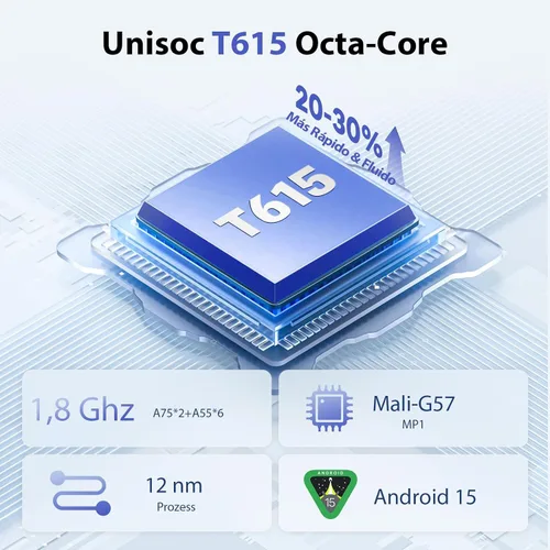Miniatura 2 de Tablet Android de 10 pulgadas, tableta Android 15 con teclado, 24 GB de RAM+128 GB de ROM, 1 TB Expand, Octa-Core 6000mAh 1280x800 IPS HD, WiFi 5G