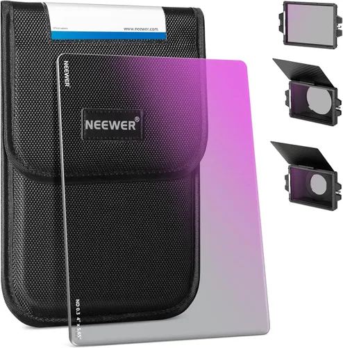 NEEWER Filtro ND cuadrado ND0.3 (1 parada), 4"x5.65" filtro de densidad neutra de cine con revestimiento multicapa nano de 30 capas de doble cara
