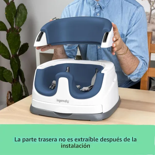 Miniatura 4 de Ingenuity Asiento base para bebé 2-en-1 con bandeja auto-guardable para alimentación y piso - Cielo nocturno Noche estrellada