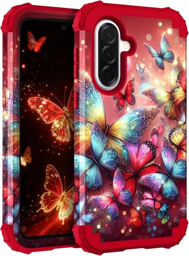 Miniatura 12 de Hocase Funda para Galaxy A37 5G, protección resistente a prueba de golpes, parachoques de goma de silicona suave+funda protectora híbrida