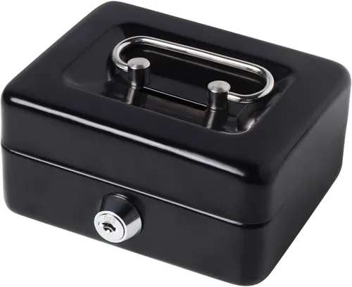 Miniatura 11 de Decaller - Caja de dinero con ranura para niños, caja de dinero pequeña con bandeja para dinero y cerradura de llave, 6 1/5 pulgadas x 5 pulgadas x