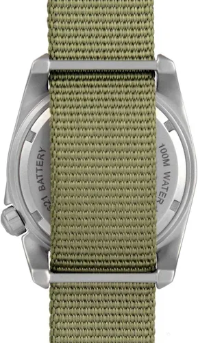 Miniatura 5 de BERTUCCI A-2T Reloj Hombre - Titanio - Correa de Nylon Oliva - Esfera Negra - 12122, Negro -, Deportes