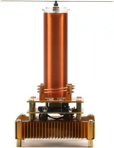 Miniatura 5 de Joytech Music Tesla Bobina Base acrílica Shell Arco Plasma Bocina de transmisión inalámbrica de escritorio experimental Modelo de juguete (YS01)
