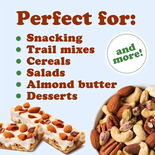 Miniatura 7 de Food to Live Almendras tostadas secas orgánicas, 16 libras, sin OMG, sin sal, veganas, keto, paleo, kosher, a granel, alto en proteínas, fibra