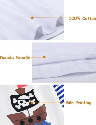 Miniatura 4 de A&J DESIGN Conjuntos de pijama de 2 piezas 100% algodón para niños pequeños y niños