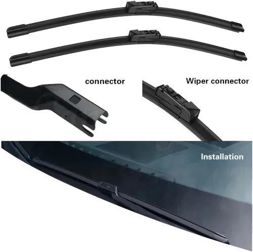 Miniatura 4 de Juego de limpiaparabrisas LHD RHD delantero y trasero compatible con Toyota C-HR CHR 2016-2020 limpiaparabrisas de 26 + 16 + 14 pulgadas