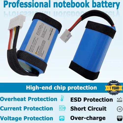 Miniatura 4 de GSP-1S3P-CH40 Batería de 7500 mAh compatible con Charge 5 Altavoz Bluetooth impermeable con herramientas Pieza de batería SIN Charge5