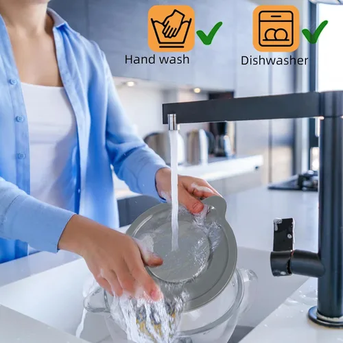 Miniatura 8 de Kitchenaid - Cuenco para batidoras de pie de 4.5 cuartos y 5 cuartos de galón, cuenco de vidrio con tapa y marcas de medición