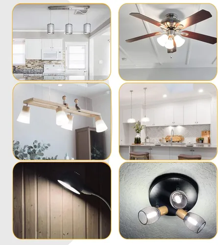 Miniatura 7 de Bombilla LED E12 de 7 W equivalente a 75 W halógena, regulable de 120 V 730 LM, base de candelabro T3/T4, bombillas para ventilador de techo, Blanco