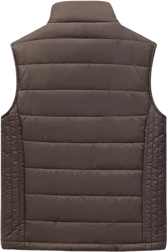 Miniatura 30 de Msmsse Chalecos de invierno para hombre, con forro polar, acolchado, casual, sin mangas
