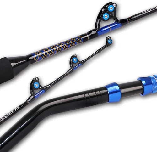 Fiblink Caña de pesca de carbono convencional de agua salada en alta mar (6 pies, 30-50 lb/50-80 lb/80-120 lb)