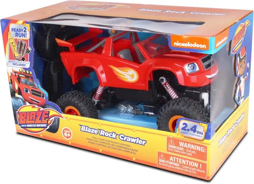 Miniatura 6 de NKOK Blaze & The Monster Machines: RC Rock Crawler - Blaze Monster Camión 4x4 con control remoto, escala 1:16, 2.4 Ghz, listo para funcionar (6501)