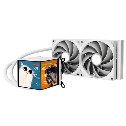 Miniatura 13 de TRYX Panorama 240 240 mm AIO 6.67'' AMOLED Pantalla en forma de L con efecto anamórfico 3D personalizable Enfriador AIO 240 mm 8ª generación Bomba