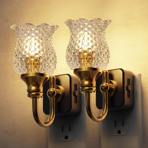 Miniatura 20 de L LOHAS LED - Luces nocturnas enchufables en la pared, temperatura de color ajustable 3000K/4000K/5000K, luz nocturna de burbujas con sensor