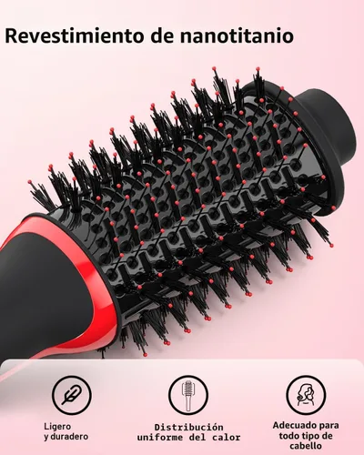 Miniatura 5 de Umeely Plus 2.0 Cepillo Secador de Cabello Cepillo Secador en uno, Cabezal de Cepillo Ovalado de 2'', Cepillo Estilizador Iónico de Aire Caliente