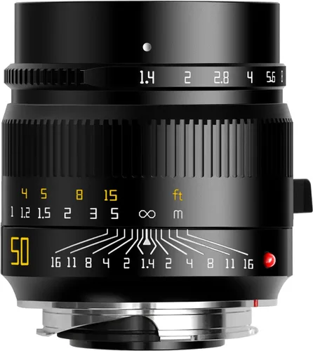 TTArtisan Lente de cámara sin espejo de gran apertura F1.4 de 1.969 in F1.4 de gran apertura manual compatible con cámaras de montaje M como M M240