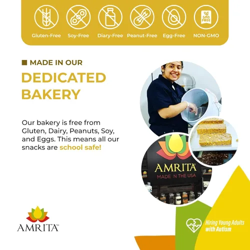 Miniatura 5 de Amrita Golden Raisins 1 libra Sin azúcar añadido, naturalmente dulce, sultanas secas sin gluten, Kishmish Empaquetadas frescas en bolsas