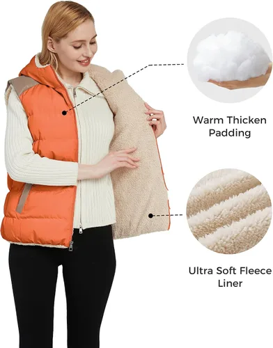 Miniatura 3 de ZSHOW Ropa para mujer - Chaqueta casual de forro polar con capucha para mujer