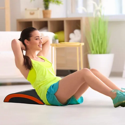 Miniatura 4 de Yes4All Ab Mat Tailbone y sin coxis, almohadilla de apoyo plegable para ejercicios abdominales para entrenamiento central y espalda baja C1. Naranja
