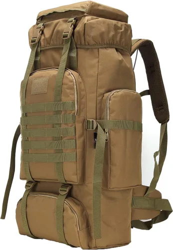 Miniatura 25 de Mochila de senderismo W WINTMING para hombres 70L/100L, mochila de campamento, mochila militar Molle, paquete de asalto de 3 días para escalada