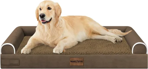 Miniatura 129 de Cama ortopédica lavable para perros medianos y grandes: cama con cojines de apoyo para perros medianos y grandes, cama impermeable de espuma tipo