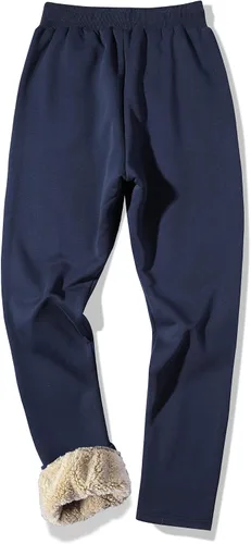 Miniatura 28 de MACHLAB Pantalones deportivos térmicos de forro polar para hombre, pantalones de chándal gruesos y cálidos para invierno