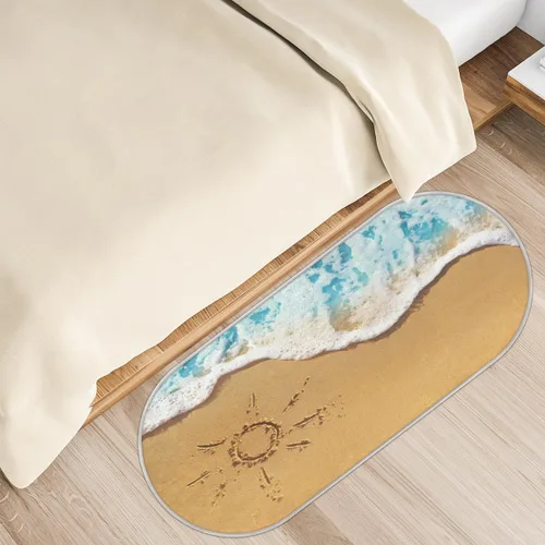 Miniatura 17 de cfpolar Alfombras de baño antideslizantes de girasoles blancos con margaritas blancas, tapete de baño de microfibra absorbente, lavable a máquina