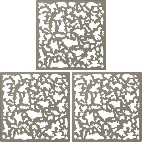 Miniatura 8 de 3 piezas de plantilla de aerosol de textura de derribo, herramienta de reparación de paneles de yeso, textura de derribo, esponja de arte