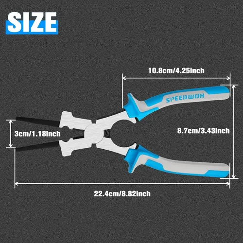 Miniatura 2 de SPEEDWOX Alicates de soldadura MIG profesionales de 8 pulgadas, alicates de soldadura MIG, herramienta multifuncional, acero de alto carbono forjado