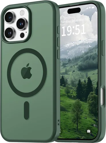 Miniatura 90 de vnnink para iPhone 12 y iPhone 12 Pro, funda de teléfono celular translúcida con protección contra caídas de grado militar, mate magnética
