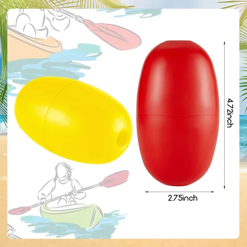 Miniatura 2 de Lewtemi Boyas Flotadoras Cuerdas Flotadoras Marinas, 12 cm x 7 cm, Boyas Marcadoras de Pesca de Agua Profunda con Agujero de 1.5 cm de Profundidad
