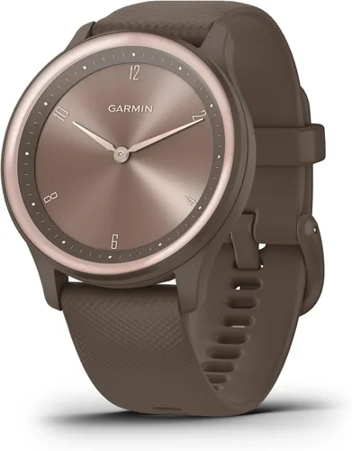Miniatura 9 de Garmin vivomove Sport, reloj inteligente híbrido, características de salud y bienestar, pantalla táctil, color blanco