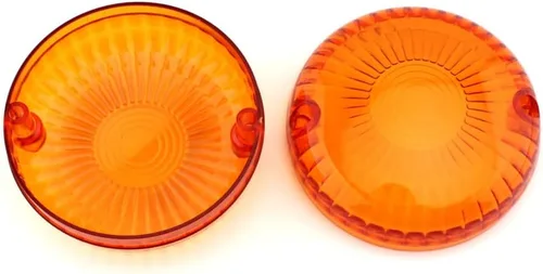 Miniatura 4 de Cubierta de lente de luz de giro ámbar cubiertas indicadoras de repuesto biseles 2 piezas para Yamaha V Star 650 1100 Royal Star Vmax Maxim Virago