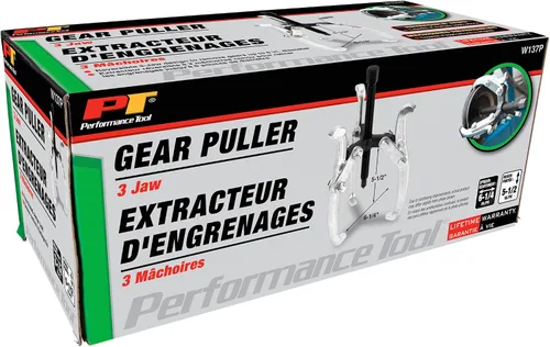 Miniatura 6 de Performance Tool W137P Extractor de engranajes de 3 mandíbulas de 6 pulgadas con diseño reversible para mantenimiento y reparación de vehículos