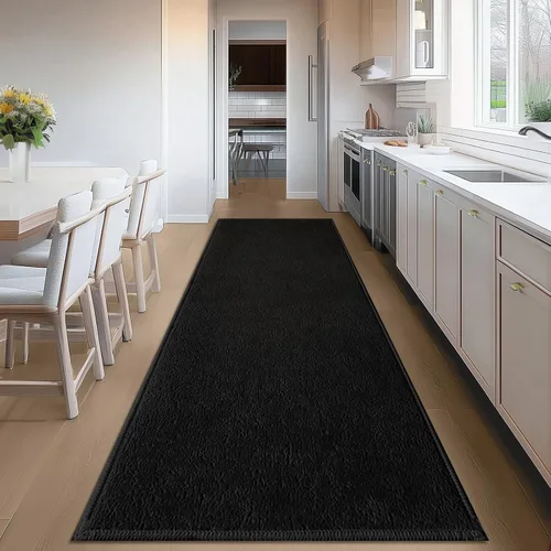 Miniatura 12 de Tapete de baño antideslizante, absorbente, de secado rápido, de pelo bajo, para debajo de la puerta, tapete de baño para fregadero, bañera, ducha