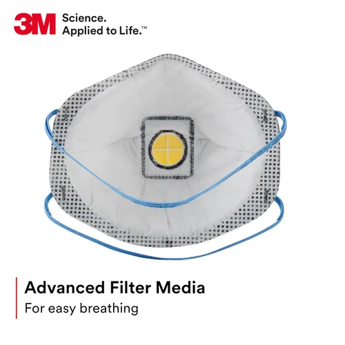Miniatura 4 de 3M Respirador de partículas 8577, P95, aprobado por NIOSH, con alivio de vapor orgánico de nivel molesto (paquete de 10)