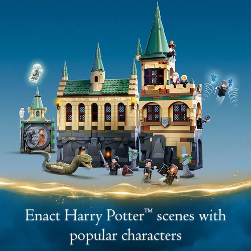 Miniatura 3 de LEGO Harry Potter Hogwarts Chamber of Secrets 76389 - Juguete de castillo con el gran salón, juego de modelos de 20 aniversario con minifigura