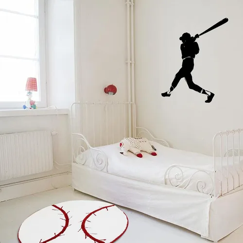 Miniatura 6 de JeogYong Alfombra de béisbol, suave y cómoda con temática deportiva, alfombra redonda para dormitorio, sala de estar, cocina, baño, decoración